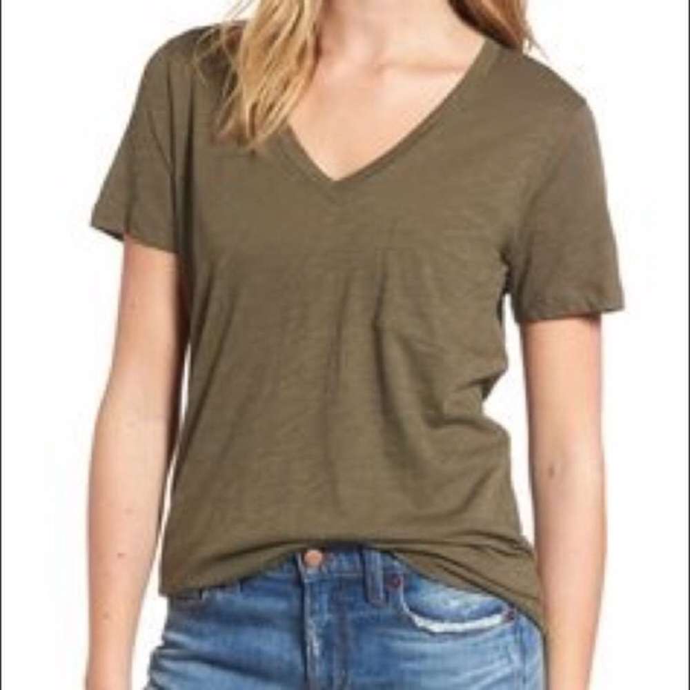 Madewell whisper cotton v neck